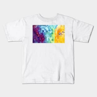 Arial View Beach Impressionist Art Kids T-Shirt